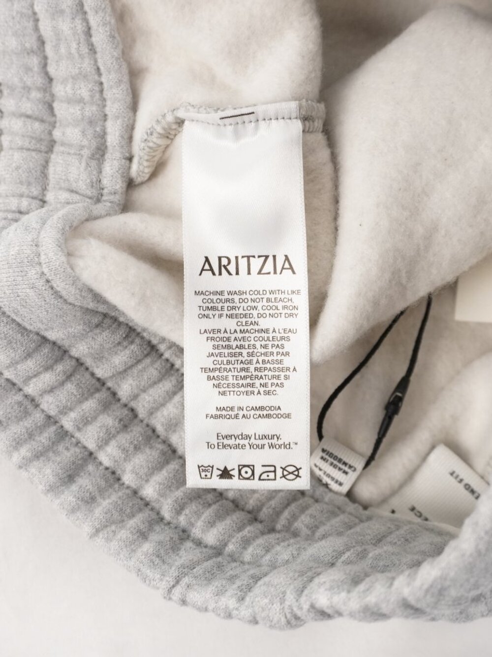 Aritzia Boyfriend Basic Wide Sweatpants In Heather Chrome Women's Size XS - NWT - Picture 8 of 11